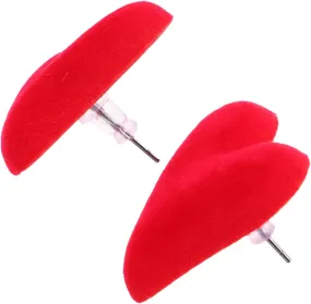 1 Pair Silver Heart Stud Earrings for Women Minimalist Heart Shape Birthstone Earrings