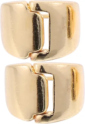 1 Pair Tiny Hoop Earrings Minimalist Geometric Metal Studs for Daily Wear