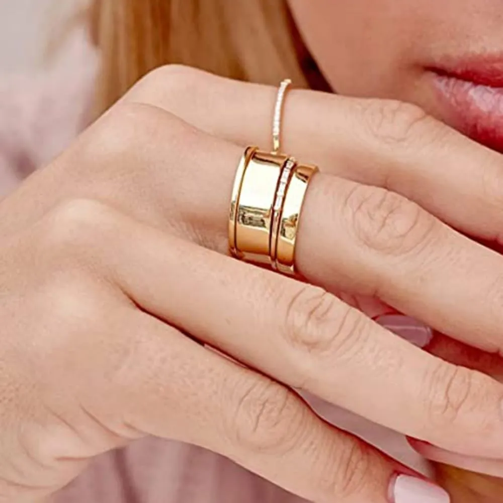 3PCS Stacking Rings for Women Teens Minimalist Stack Rings for Women Golden Plated, Thin Stacking Rings, Stacked Rings for Women, Stackable Rings, Knuckle Rings Set, Joint Finger Midi Rings