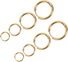 4 pairs Minimalist Loop Earrings for Women of Fashionable Circle Hoops Versatile Ear Jewelry Occasion Simple Elegant Design Friends