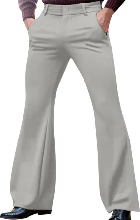 70s Disco Pants for Men,Mens Bell Bottom Jeans Pants,Slim Fit Retro Flared Trousers Vintage Denim Pants Jeans for Men