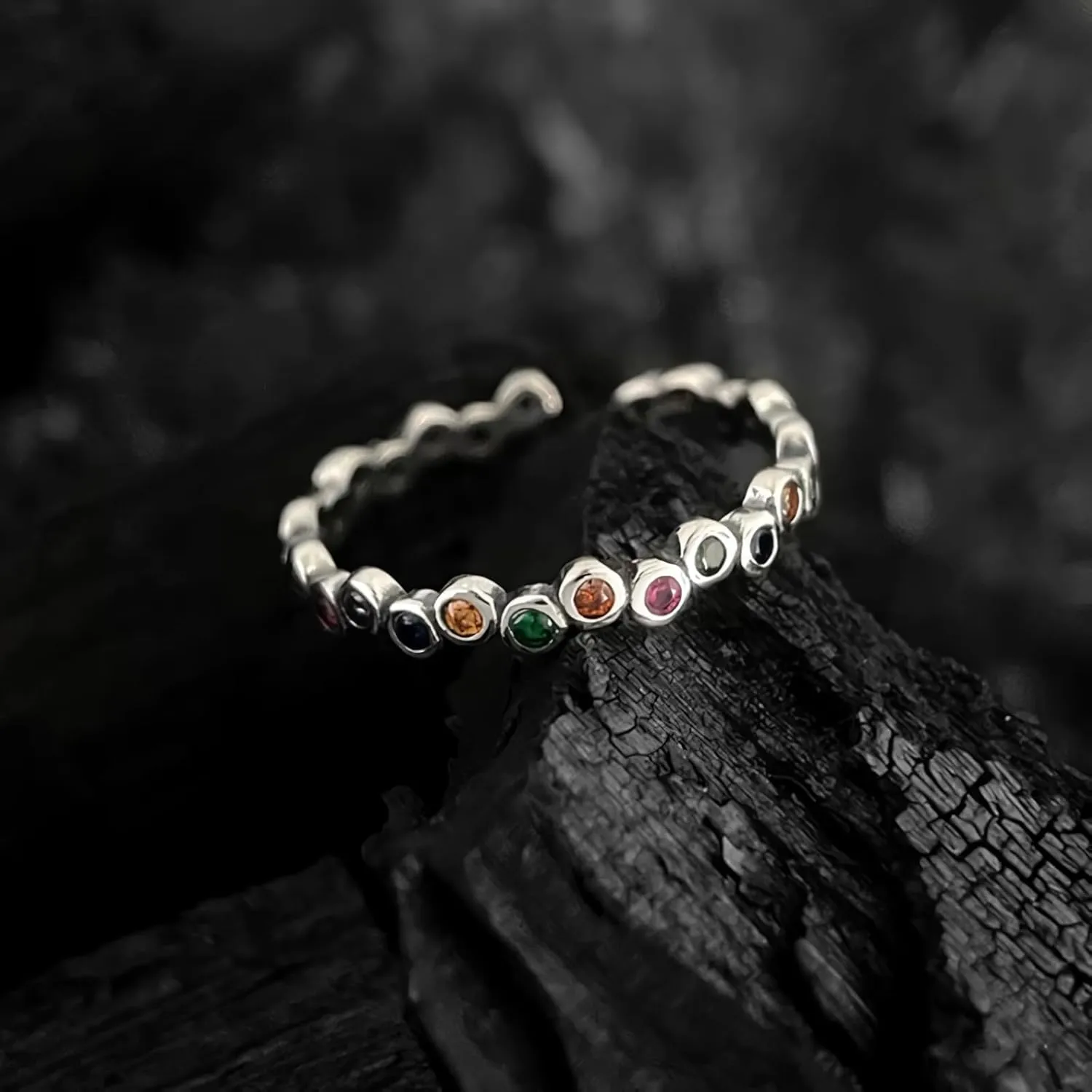 925 Silver Ring, Adjustable silver rings for women, open thumb rings finger rings, zirconia rings statement rings Adjustable Rings Stackable open rings Band for Women