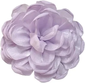 9cm Wedding Fabric Flower Brooch Pin Hair Clip for Women Men Elegant Big Camellia Rose Floral Brooches Lapel Pins Dainty Holiday Party Costume Dress Accessories Jewelry