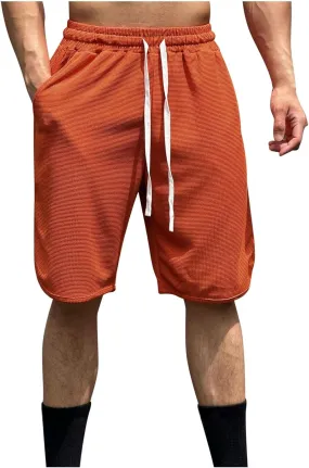 Alalaso Big and Tall Shorts for Men Cotton Shorts for Men Mens Drawstring Shorts Sport Cargo Shorts Drawstring Belted