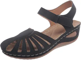 AMDBEL Orthopedic Sandals for Women,Sandals for Women Dressy Summer Closed Toe Breathable Sandals with Arch Support Shoes