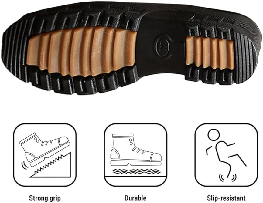 Asifn Men's Snow Boots Fashion Light Weight Comfortable Hiking Outdoor Walking Boots Waterproof Warm Fur Lined Booties