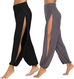 AvaCostume High Slit Harem Pants Women Hippie Harem Pants Trousers