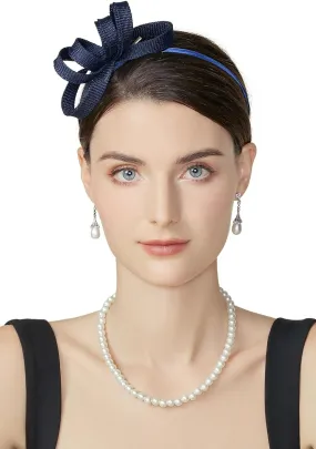 BABEYOND Fascinator Headband for Women - Tea Party Kentucky Bow Headband Derby Bridal Wedding Daily Headpiece with Hair Clip