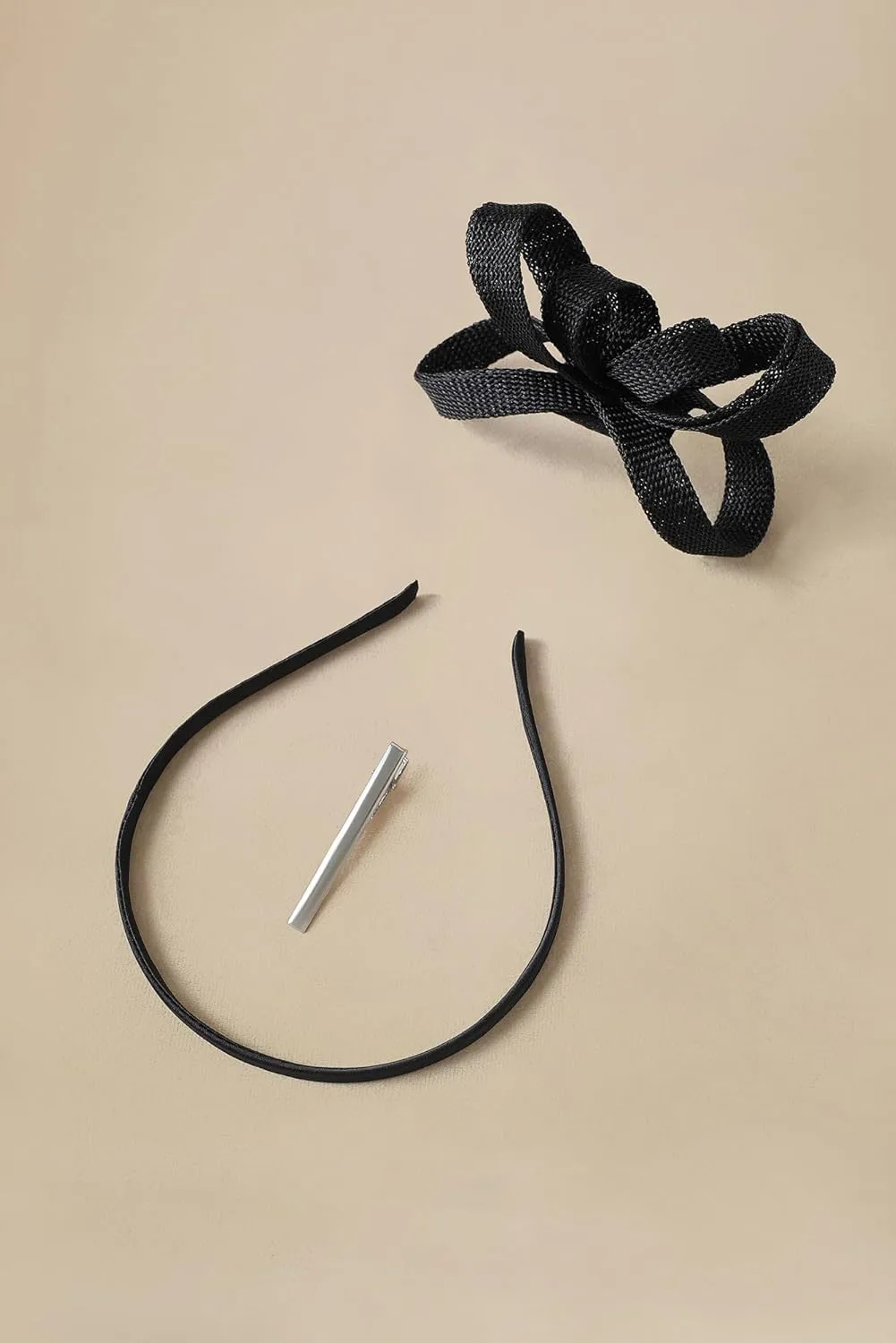 BABEYOND Fascinator Headband for Women - Tea Party Kentucky Bow Headband Derby Bridal Wedding Daily Headpiece with Hair Clip