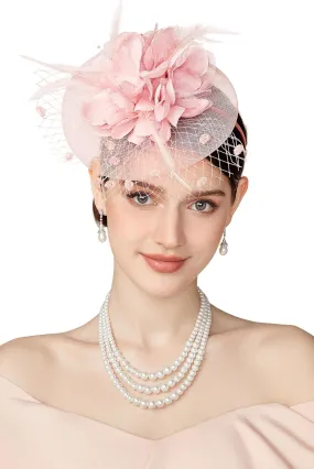 BABEYOND Fascinators Hats for Women - Tea Party Kentucky Fascinator Derby Church Hat Wedding Cocktail Headband with Hair Clip
