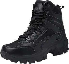 Boys PU Ankle Boots Autumn Winter Warm Men's Fashionable Boots Spring Oversized Zipper Boots Hand crafted Non Slip Durable Work Booties for Outdoor Leisure