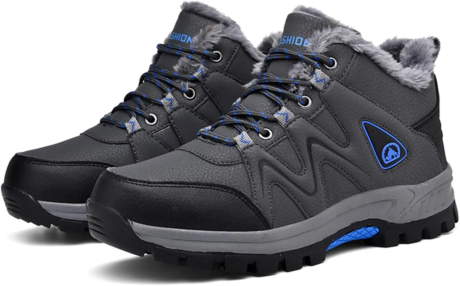 Breathable Men Winter Sneakers Outdoor Shoes Padded Warm Cotton Shoes Lightweight Hiking Shoes Large Size Hiking