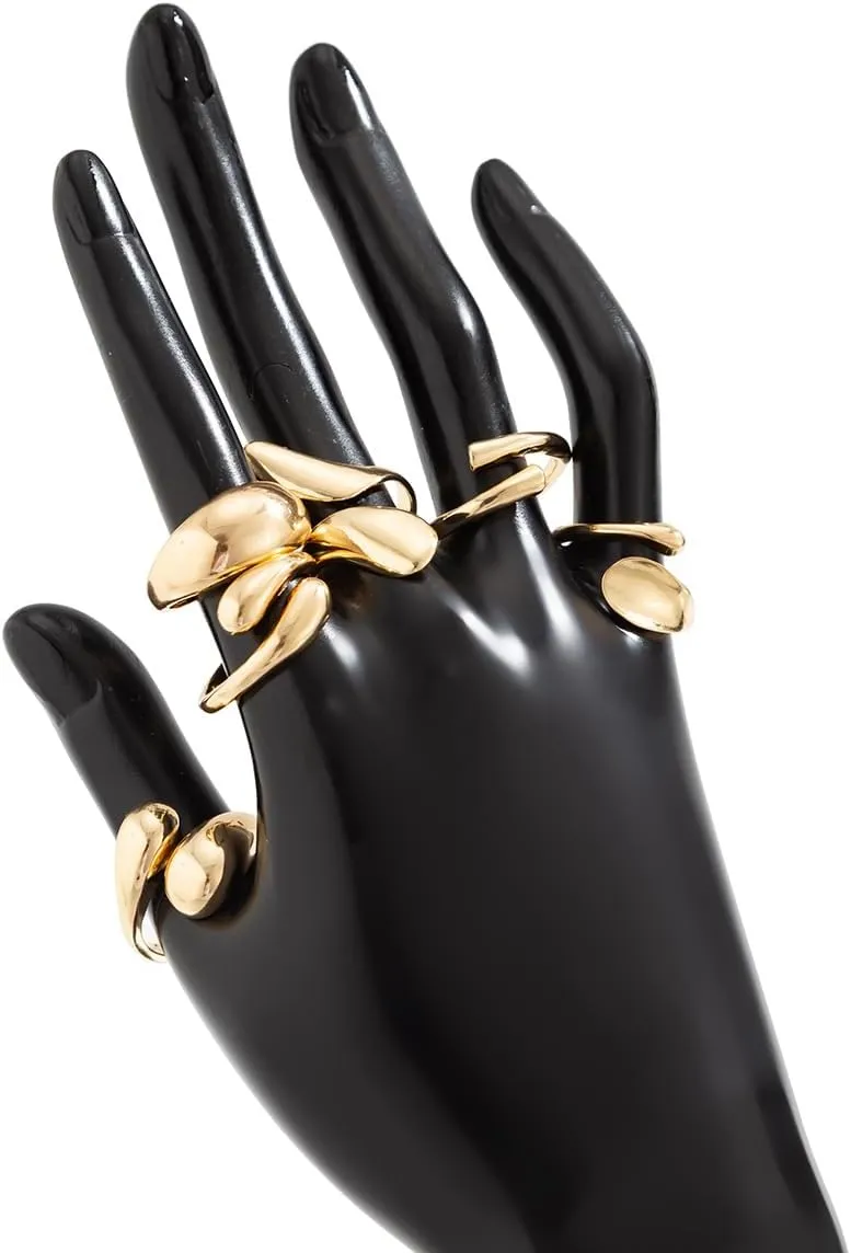 Chunky Rings for Women Silver Stacking Rings Gold Rings Set Trendy Knuckle Rings
