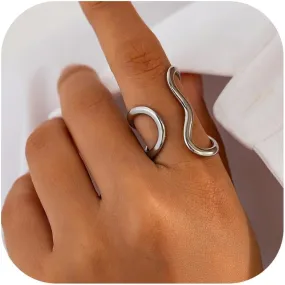 Chunky Rings for Women Thumb Rings Statement Ring Gold Plated Thick Rings Stacking Rings