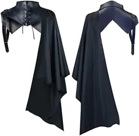 Cloak Halloween Party Devil Dress Up Costume Vampire Cloak Male Medieval Retro Shawl(Hoodless Shawl,L)