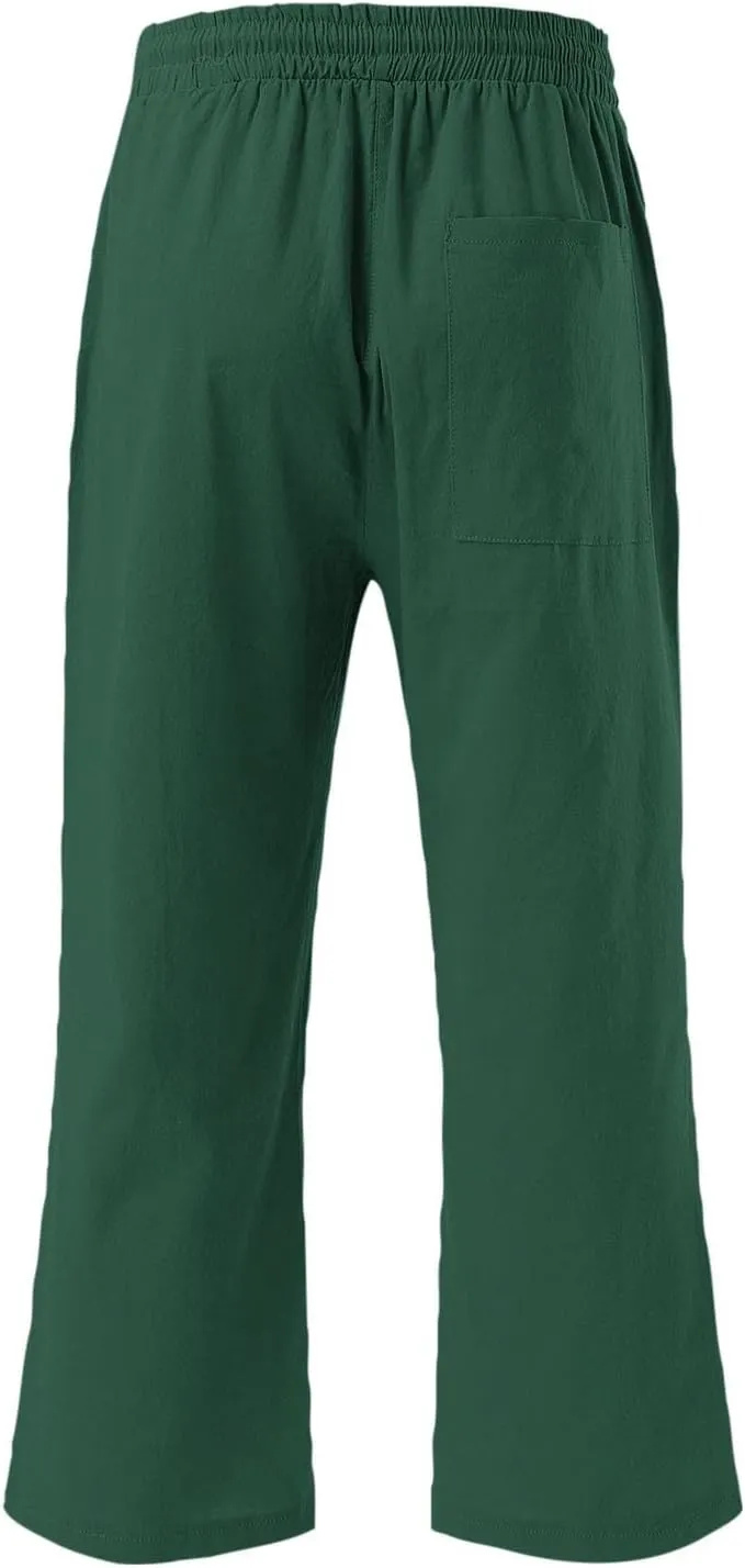 Comfortable Drawstring Pants for Women Elastic Waist Home Daily Wear Legging Office Work Regular Relax Casual Trouser