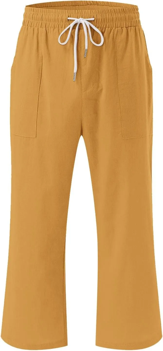 Comfortable Drawstring Pants for Women Elastic Waist Home Daily Wear Legging Office Work Regular Relax Casual Trouser