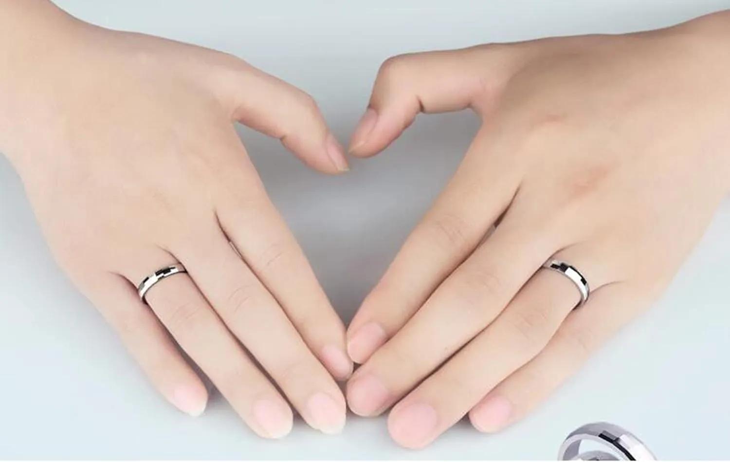 Couple Rings Silver Tungsten Rings, Couples Rings Square