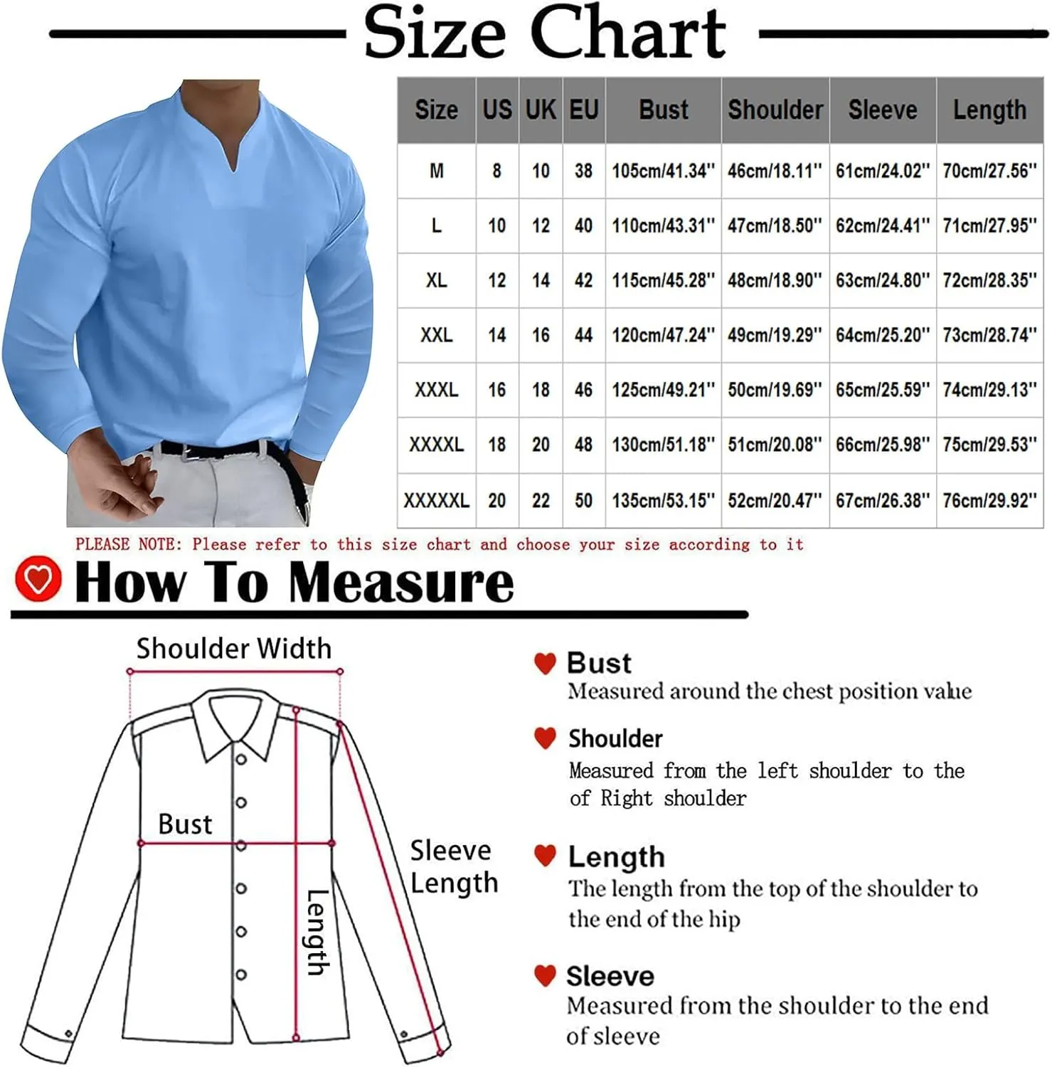 Cute Long Sleeve Shirt Casual Solid Color V-Neck Gentleman's Business Long Sleeve T-Shirt V Neck Undershirts for Men