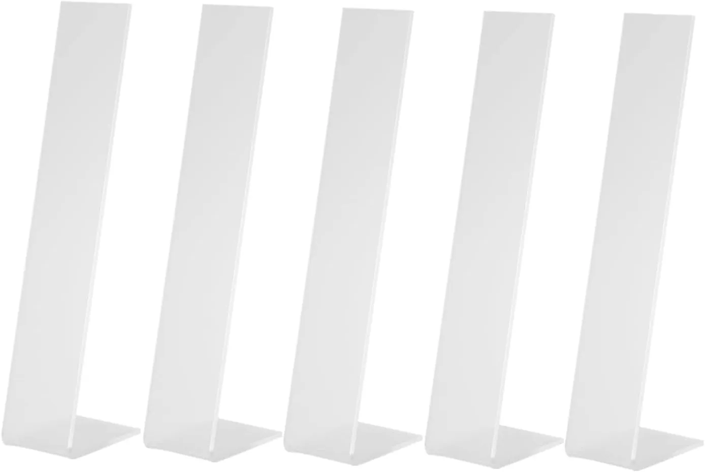 Cyrank 5pcs Acrylic Hair Clip Display Stand, Hair Clip Holder L-Shaped Hairpin Display Holder for Hair Ties Hair Band Holder, Hair Clip Organizer(Clear)