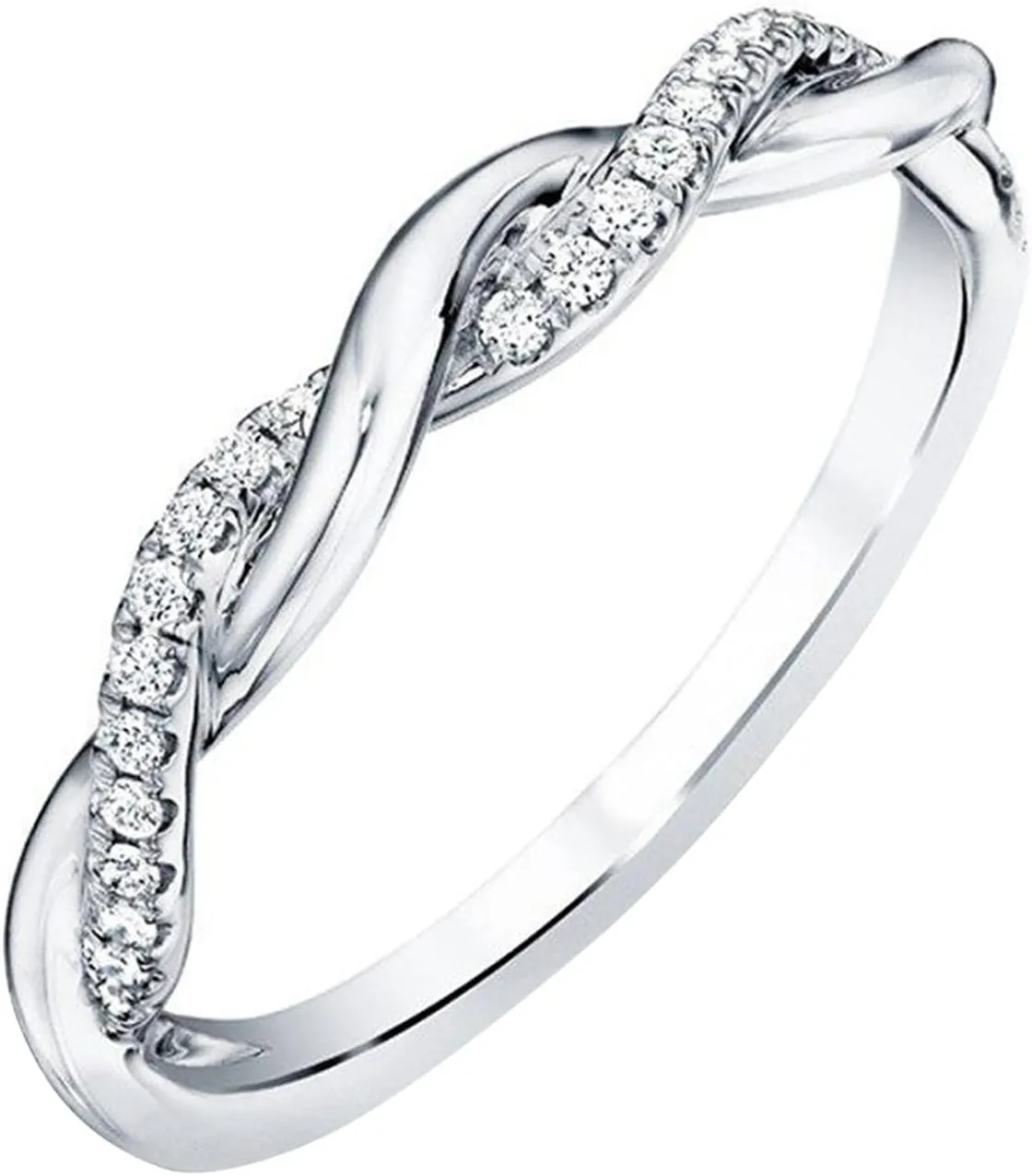 Dragon Ring for Women Fashion Jewelry Band Ring New Japanese Korean Small Fresh Accessories Simple Micro Set (Silver, 7)