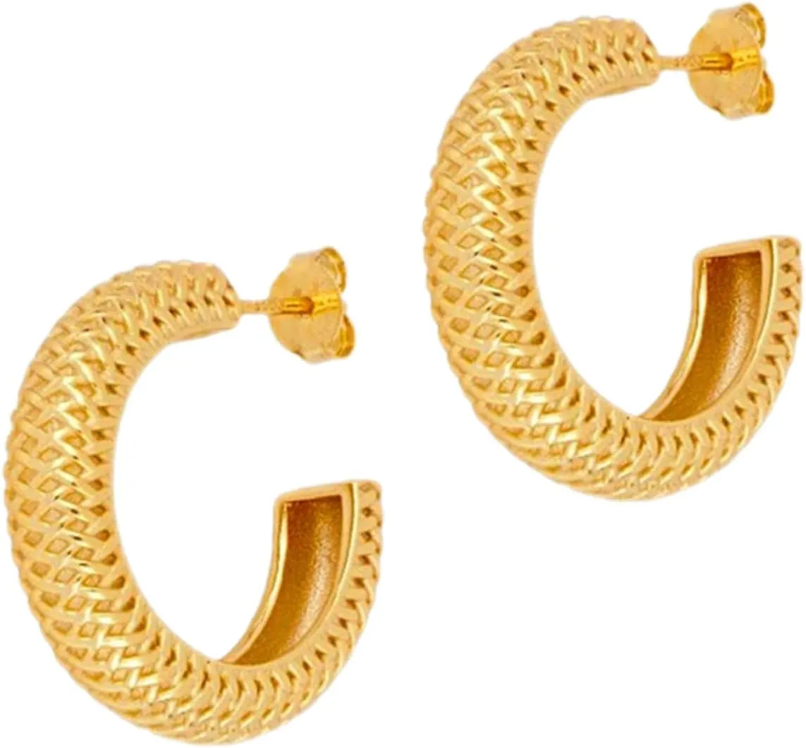 Elegant Large Hoop Earrings for Women Silver Circle Earrings Minimalist Design Fashion Accessory