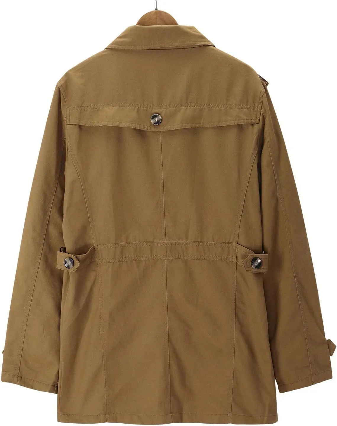Fall Winter Long Coats for Men's Trendy Solid Windbreaker Turn-down Jacket Warm Windproof Cardigan Overwear