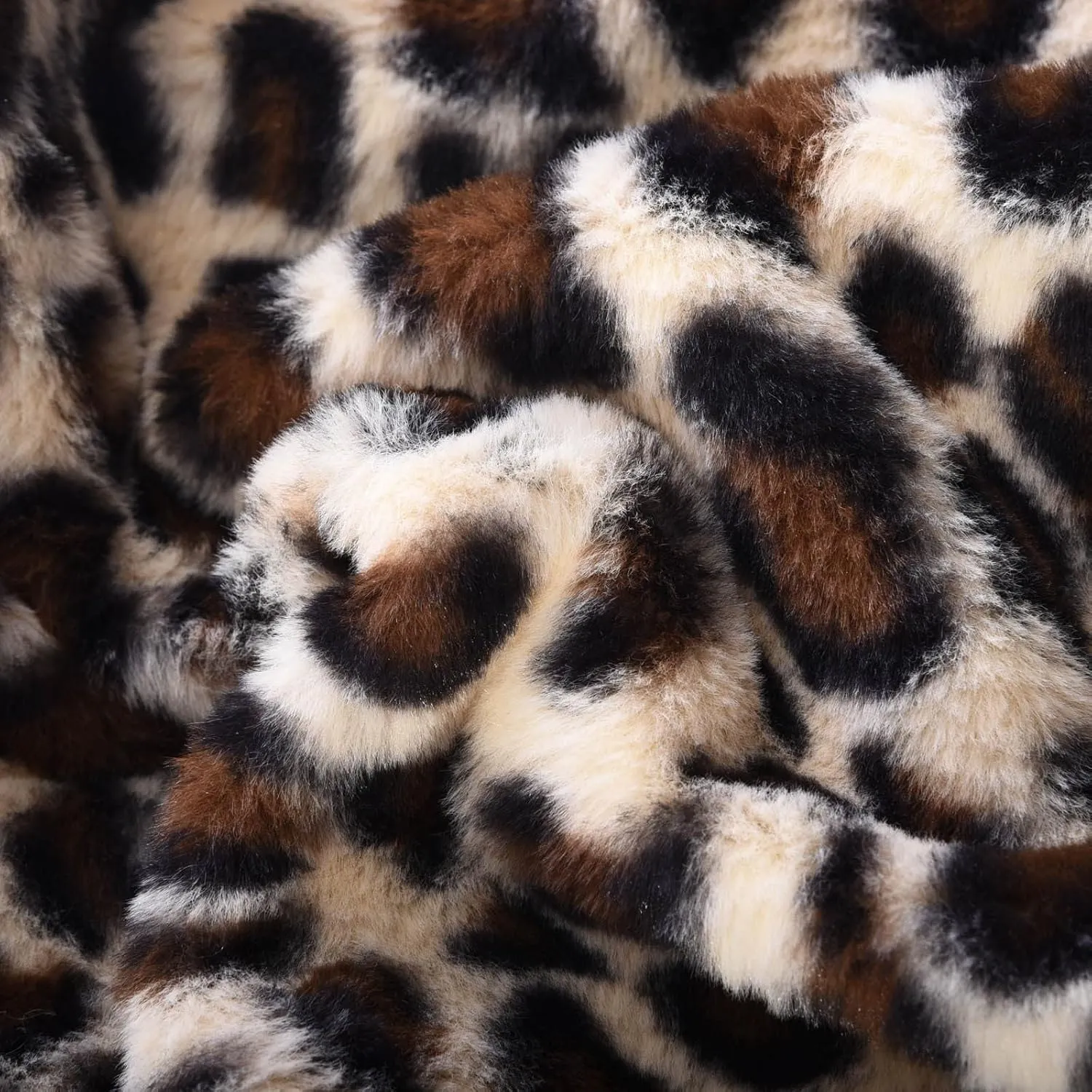 Faux Fur Jackets for Men Winter Coats Zip Up Hoodie Jacket Leopard Plush Fleece Overcoats Light Cardigan Sweaters