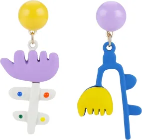Funny Earrings for Women Cute Drop Dangle Earrings Palm Model Earrings Colorful Small Bead Stud Earrings Statement Hypoallergenic Long Drop Earrings Jewelry Gifts for Her Birthday Christmas