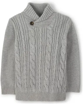 Gymboree Boys and Toddler Long Sleeve Cable Knit Shawl Sweater