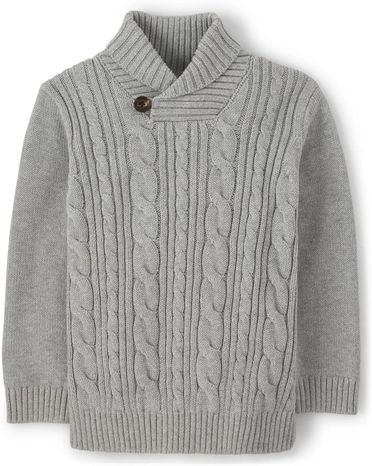 Gymboree Boys and Toddler Long Sleeve Cable Knit Shawl Sweater