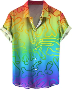 Hawaiian Shirt for Men Pink Button T Shirt Casual Polo Lightweight Camo Shirt Black Dress Shirts for Men Big and Tall