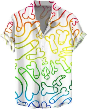 Hawaiian Shirt for Men Pink Button T Shirt Casual Polo Lightweight Camo Shirt Black Dress Shirts for Men Big and Tall