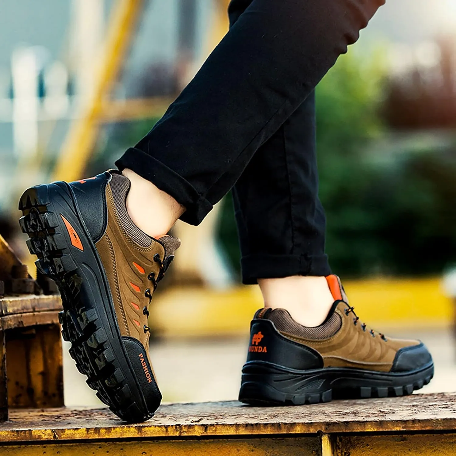 Hiking Shoes for Men Walking Fashion Casual Loafers Breathable Hiking Shoes Casual Mid Top Mens