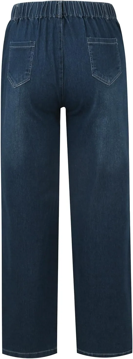 Jeans for Women Trendy High Waisted Stretchy Jeans Butt Lifting Tummy Control Jeans Stretch Boot Cut Denim Pants