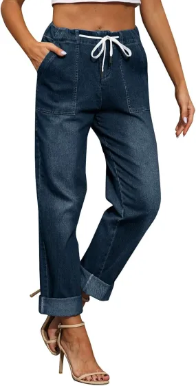 Jeans for Women Trendy High Waisted Stretchy Jeans Butt Lifting Tummy Control Jeans Stretch Boot Cut Denim Pants