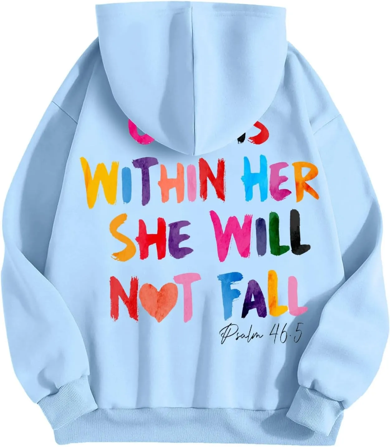 Jesus Christian Graphic Hoodies for Women Teen Girls Oversized Long Sleeve Trendy Casual Sweatshirts Y2K Weighted Pullover