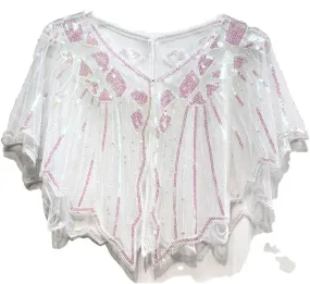 Ladies' 1920S Retro Baffle Shawl Loose Decorative Coat Short Cloak Party Cape Shawl