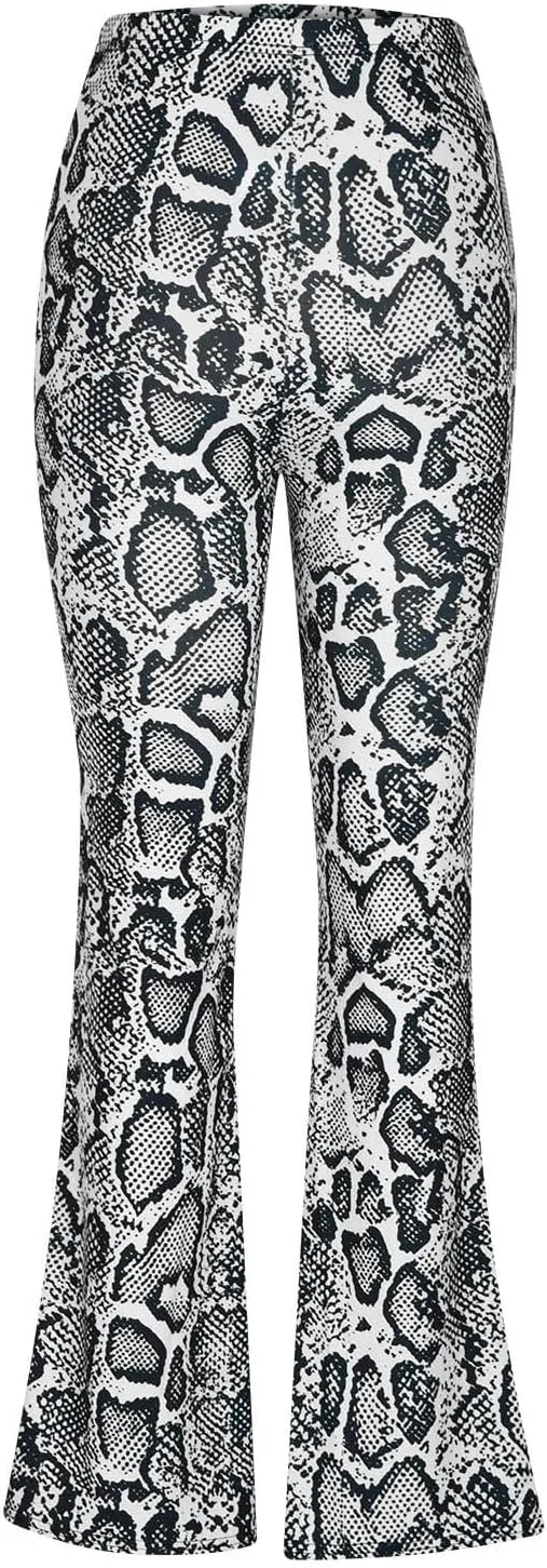 Ladies Bootcut Yoga Pants Women Stretch Bootleg Trousers Elasticated High Waist Work Pants Casual Wear Vintage
