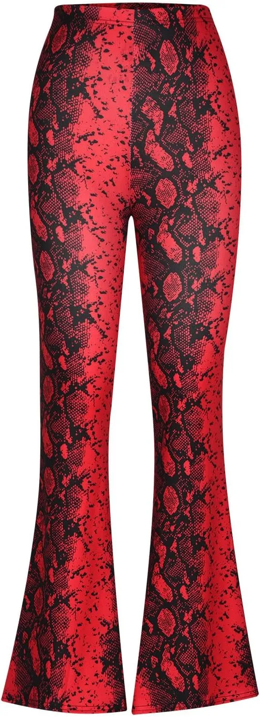 Ladies Bootcut Yoga Pants Women Stretch Bootleg Trousers Elasticated High Waist Work Pants Casual Wear Vintage
