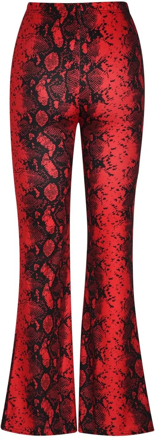 Ladies Bootcut Yoga Pants Women Stretch Bootleg Trousers Elasticated High Waist Work Pants Casual Wear Vintage