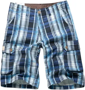 LCMTWX Cargo Shorts for Men Stretch Waist Work Shorts Outdoor Hiking Fishing Capri Shorts Tactical Athletic Shorts Pockets