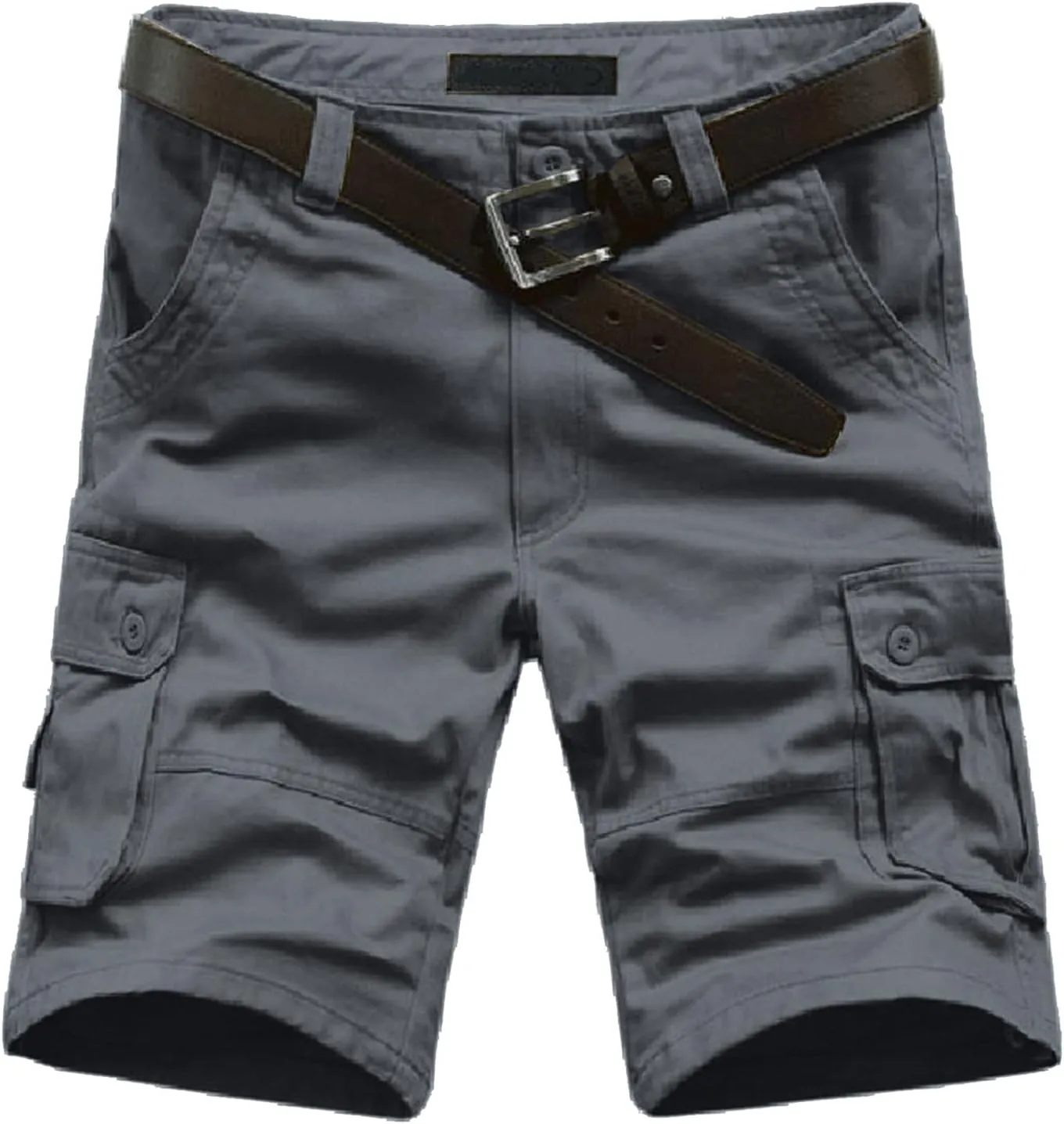LCMTWX Cargo Shorts for Men Stretch Waist Work Shorts Outdoor Hiking Fishing Capri Shorts Tactical Athletic Shorts Pockets