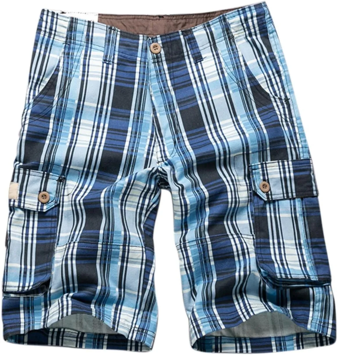 LCMTWX Cargo Shorts for Men Stretch Waist Work Shorts Outdoor Hiking Fishing Capri Shorts Tactical Athletic Shorts Pockets