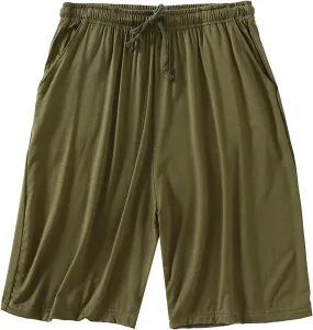 LCMTWX Men's Athletic Shorts Summer Thin Loose Shorts Large Shorts Casual Beach Pantsmen's Solid Color Capris Gym Short