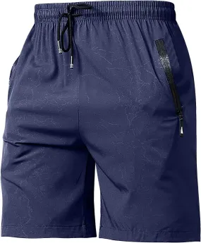LCMTWX Men's Athletic Shorts Summer Thin Loose Shorts Large Shorts Casual Beach Pantsmen's Solid Color Capris Gym Short