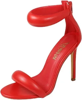Liliana Women's Open Toe High Heels Stiletto Heeled Sandals