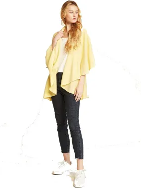 Look By M Women's Basic Shawl Vest