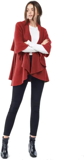 Look By M Women's Basic Shawl Vest