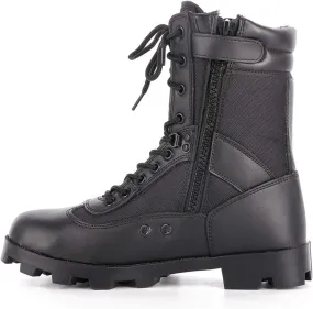 Men Desert Tactical Military Boots, Mens Working Safty Shoes Breathable Army Combat Boots, Men Hiking Shoes, Black-44